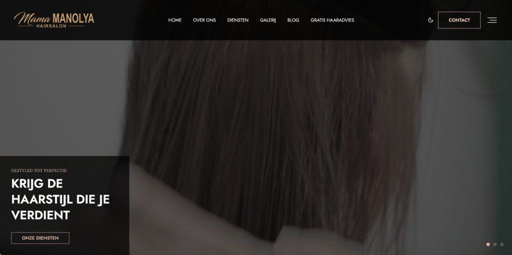 Mama Manolya Kapsalon – Met custom afsprakenformulier en gecodeerd op maat preview