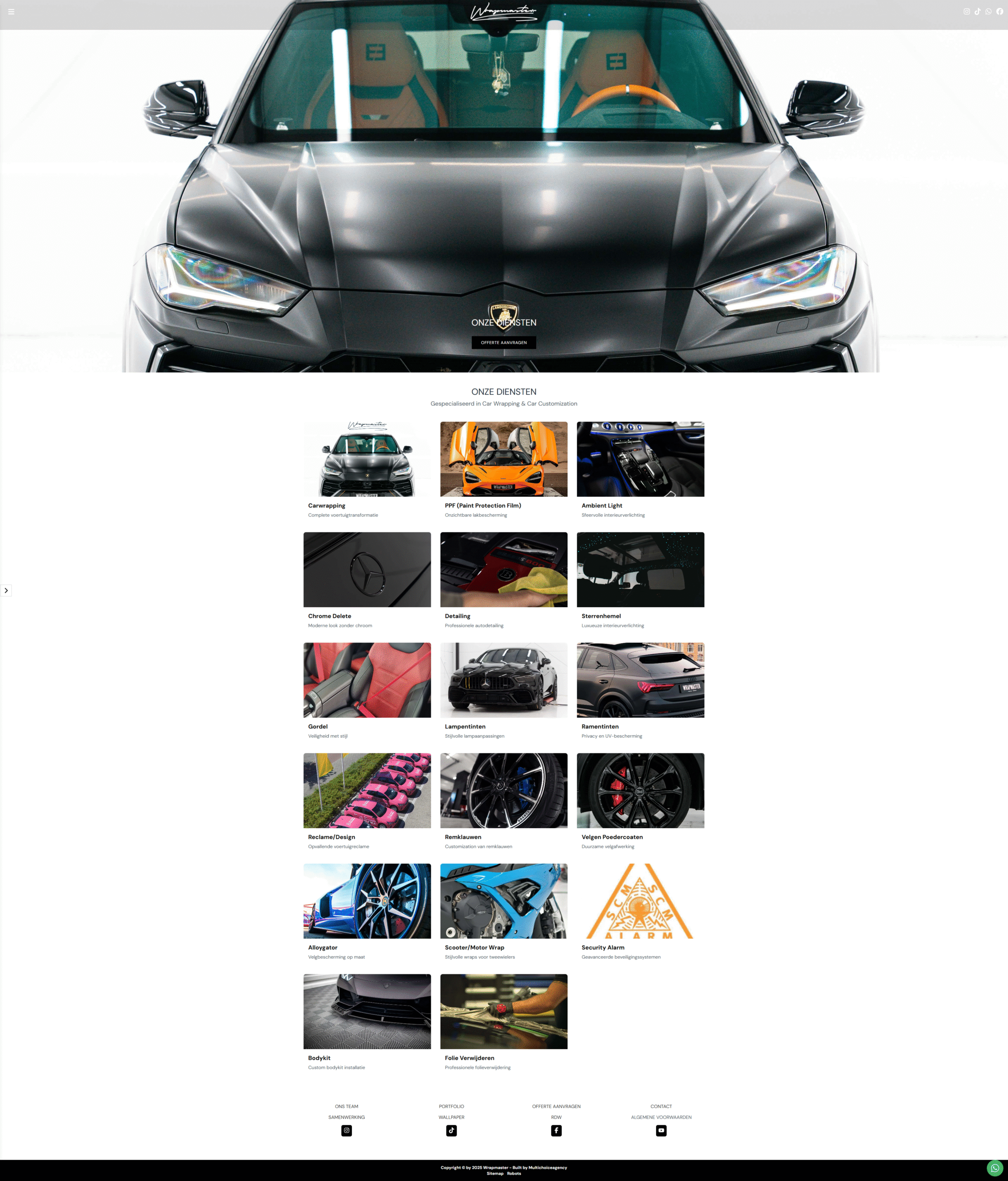 Wrapmaster website — voorbeeld van onze UI/UX en design trajecten